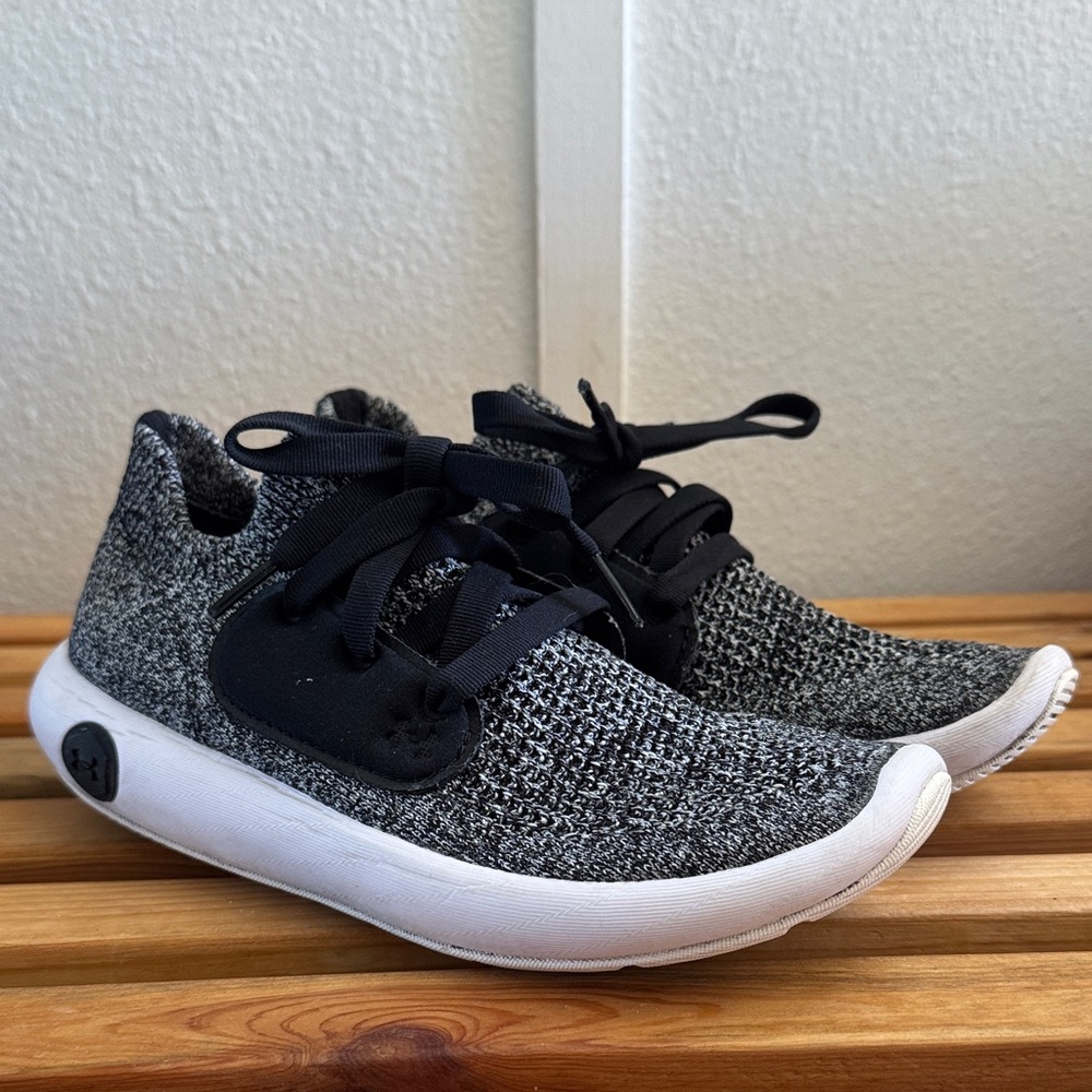 Under Armour Black and White Athletic Shoes